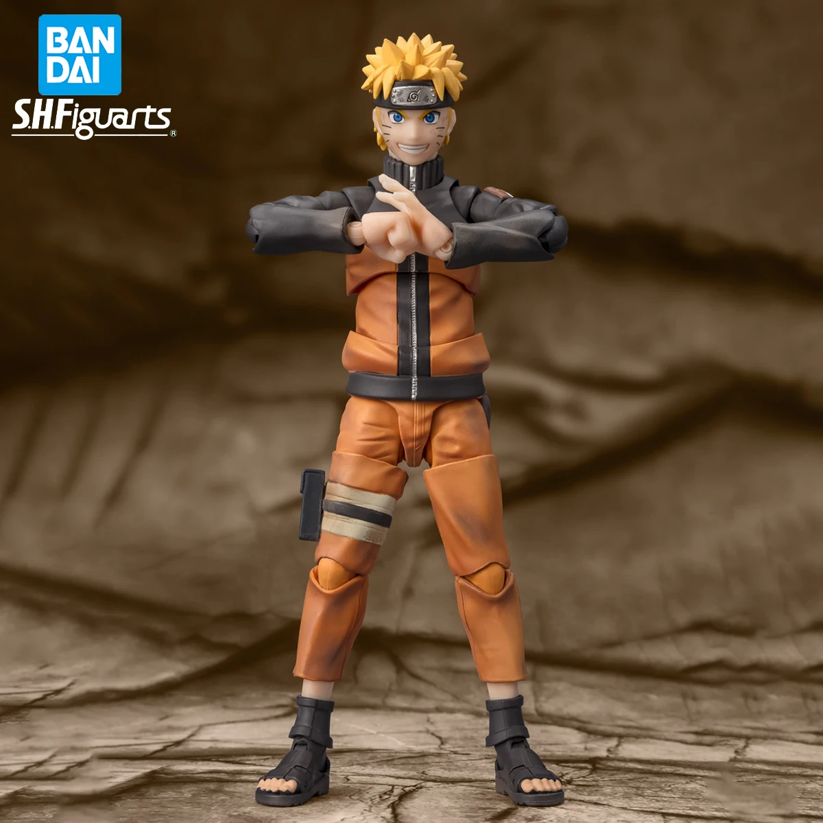 

In Stock Original BANDAI SHFiguarts Naruto Battle Scarred Edition Uzumaki Naruto Figure Anime Genuine Action Model Toy