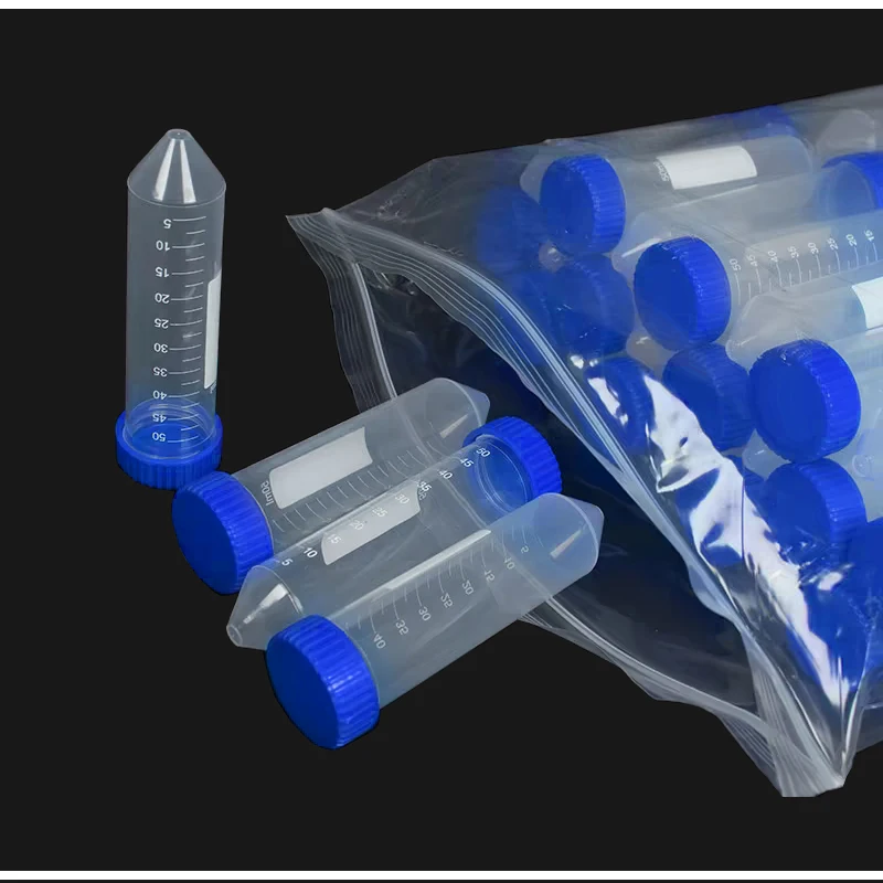 MUHWA 10mL Plastic Test Tubes With Screw Caps, Graduated Frozen Test Tubes, Clear Frozen Vial,PP