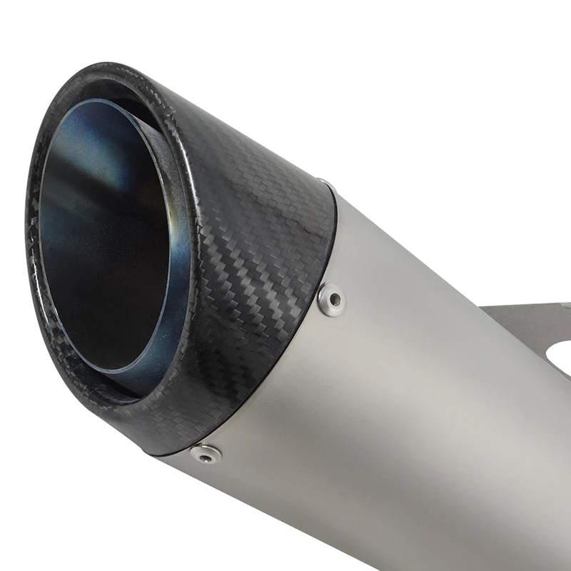 Carbon Fiber Motorcycle Exhaust Escape Systems Modify Mid Link Pipe Muffler Moto Slip On For Kawasaki ZX4R ZX4RR ZX 4R 2023 Year - Image 3