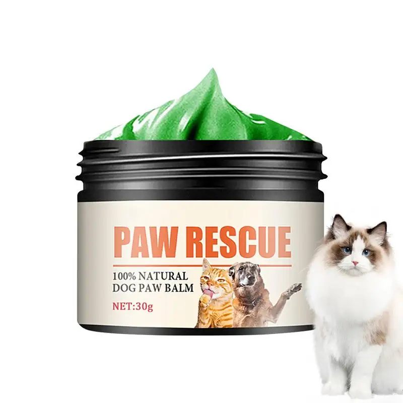 

Paw Pad Balm Natural Cream Butter For Cat & Dog Paws 30g Effective & Safe Moisturizer & Protection Paw Balm For Feet & Foot Pads