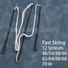 Archery Bowstring Recurve Bow String 12/16 Strands 48-70in Black White Red For Recurve Bow Long Bow Traditional Bow 2