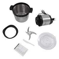 Hachoir électrique 1500 W, robot de cuisine 6,5 L pour viande, légumes, fruits – 3 vitesses, lames en acier inoxydable, facile à nettoyer 4