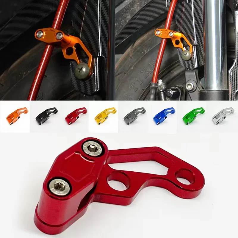 Brake Cable Clamp for Motorcycle E-Bike Instrument Wire Harness Fixing Clip Oil Pipe Fuel Hose Brake Clutch Line Holder