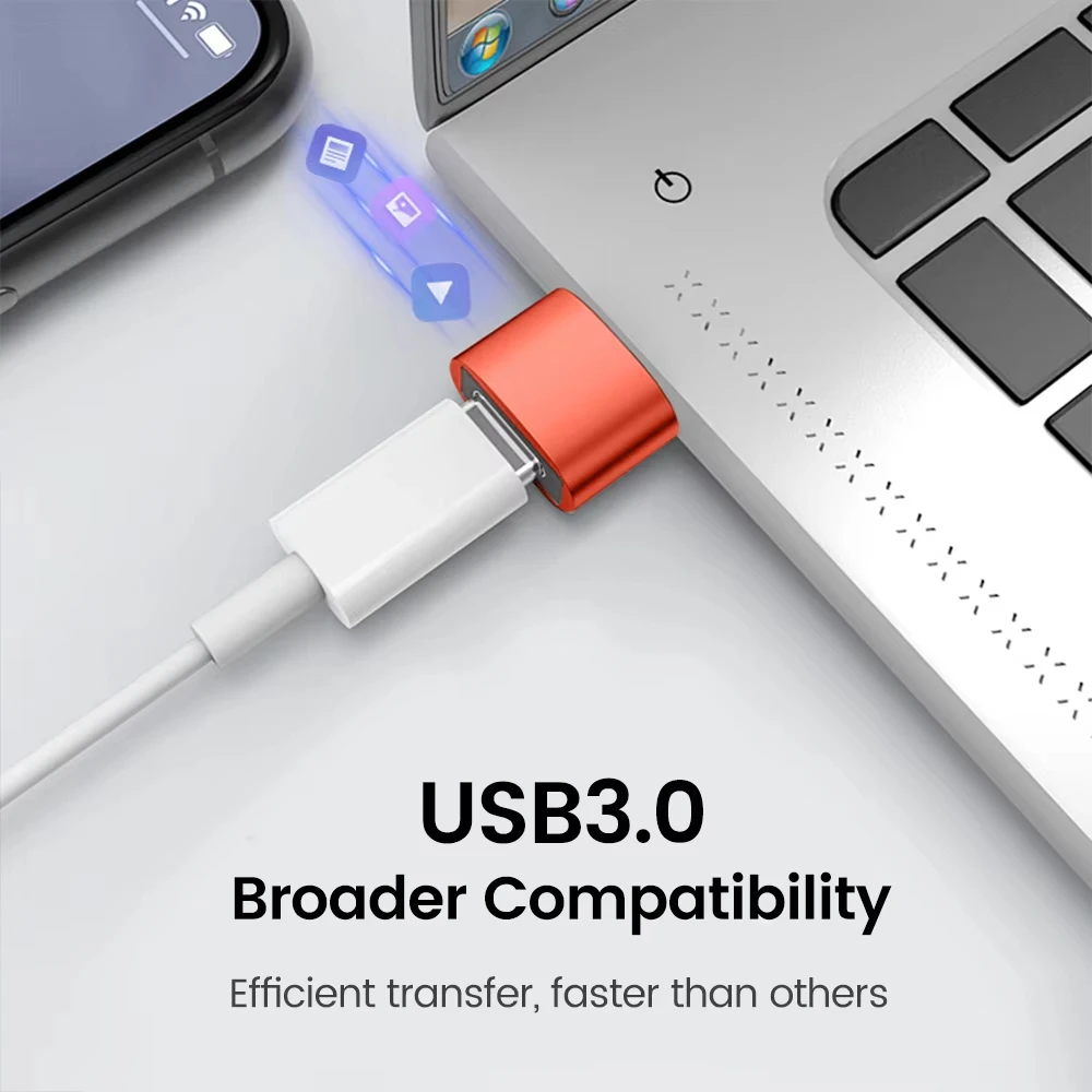 Usb To Type C Adapter OTG Adapter 3Pcs USB 3.0 OTG 6A Fast Charging Type C Male To USB3.0 Female for Xiaomi Samsung Laptop