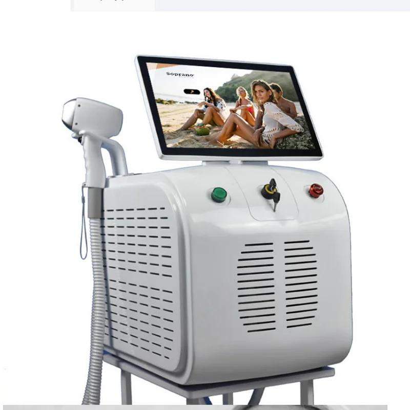 

High Power 4 in 1 808nm Diode Laser ND YAG IPL RF OPT Hair Removal 15.6-inch large screen