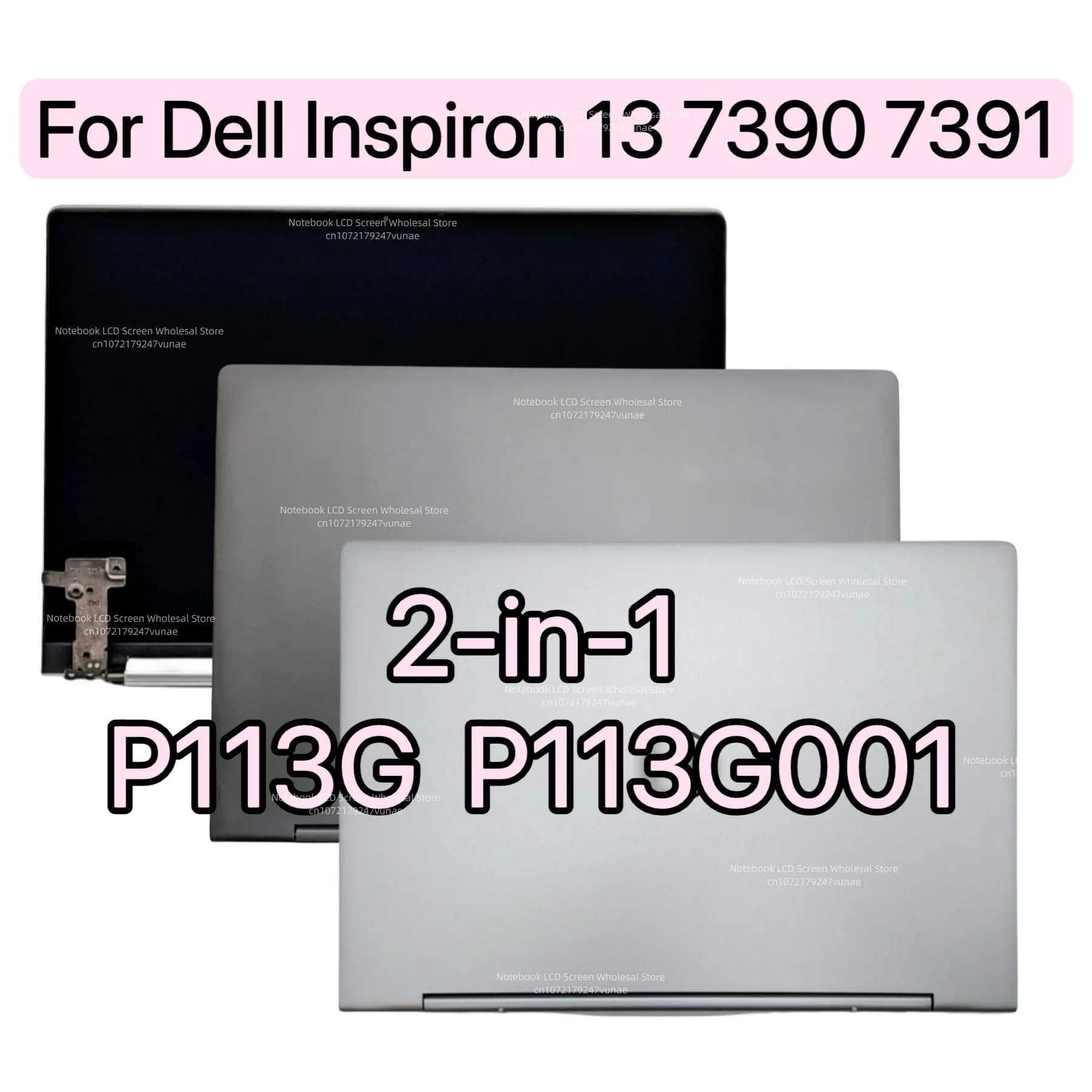 Écran Tactile LCD Dell Inspiron 13-7391 - 13,3" FHD (1920x1080) - Assemblage Digitizer Avec Caméra