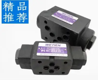 

WETIEN Stacked hydraulic control one-way valve MPCV-02W MPCV-03W MPW-01-2-40 MPW-03-2-20 MPC-02W-05 MPC-03W-05