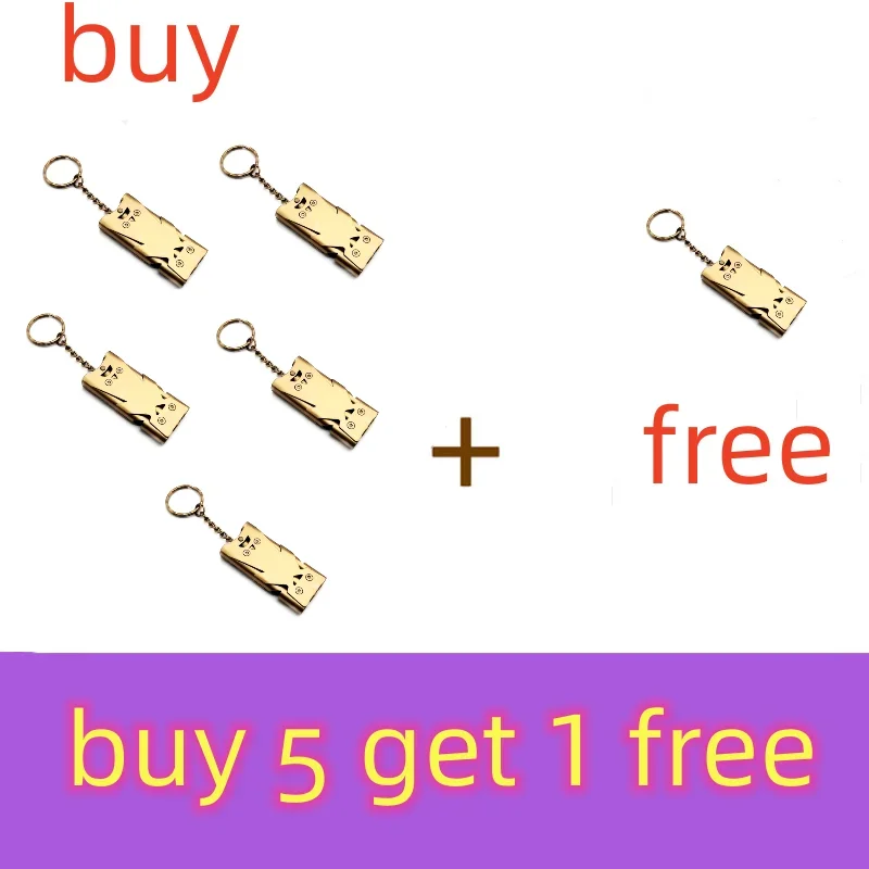 

Портативный трехтрубный свисток с высоким децибелем экстренный SOS свисток Брелок EDC инструмент для выживания на открытом воздухе свисток для чарлидинга