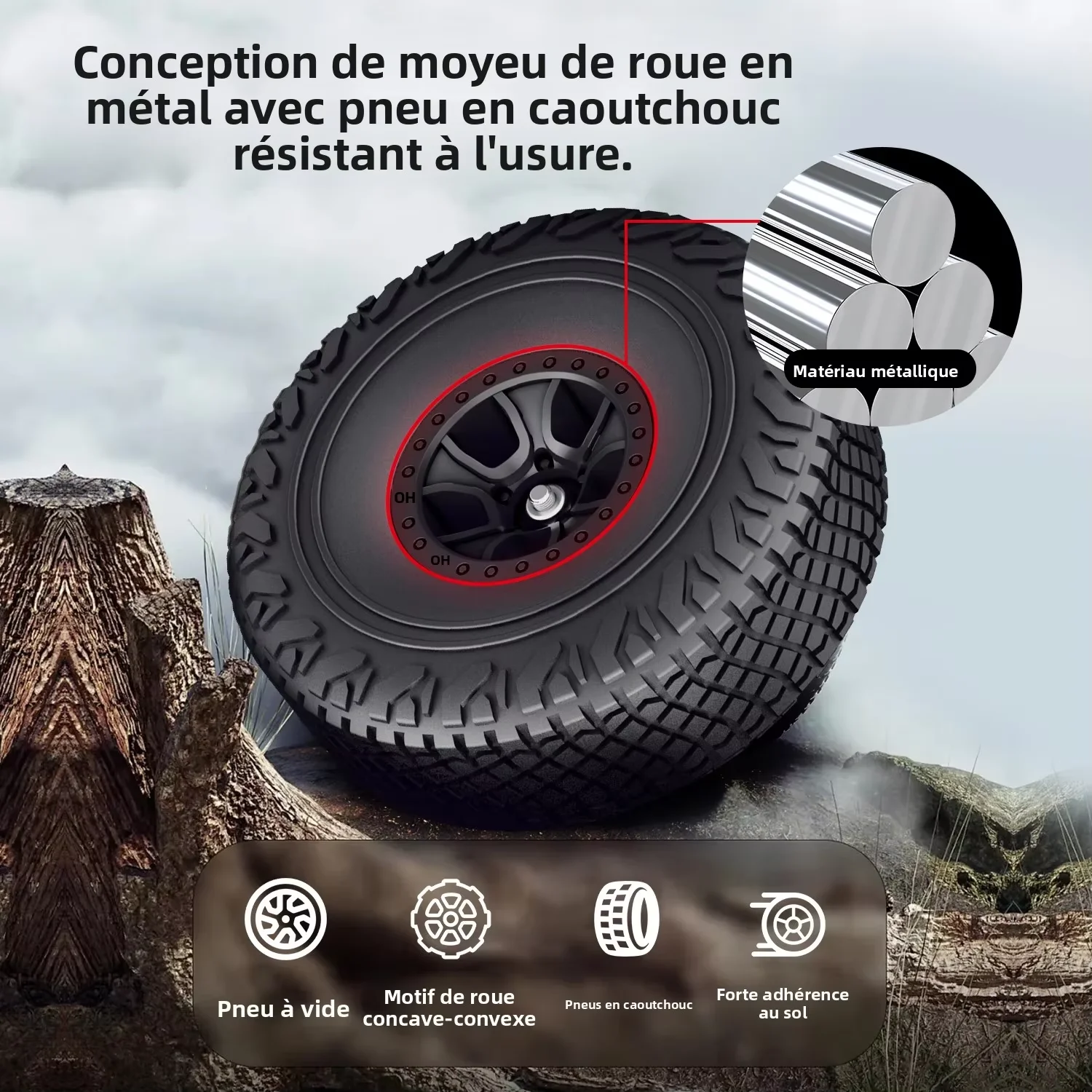 WLtoys 184023 1:18 RC Voiture LED 4WD RTR Tout-Terrain