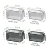 Luxury Sealed Lid Refrigerator Storage Boxr Light Luxury Large Capacity Sealed Refrigerator Cooler 6