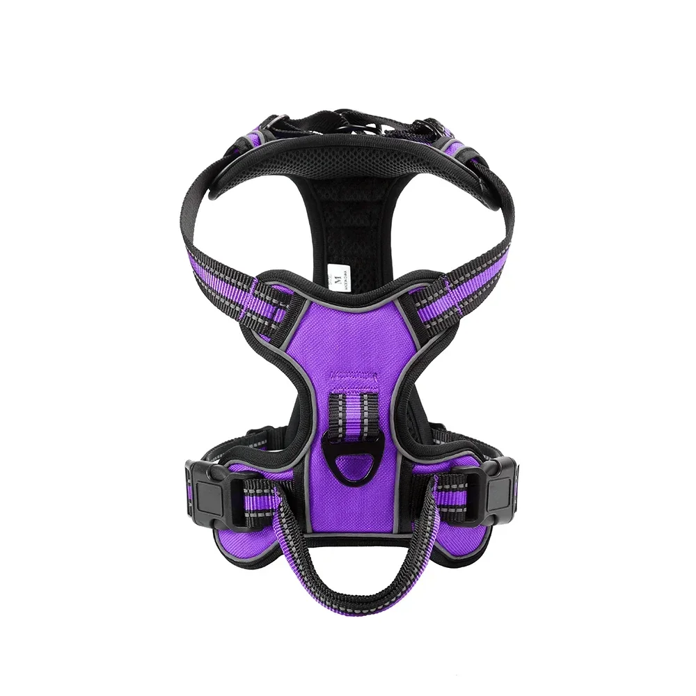 

Dogs Medium Dog Harness For Pull Leash Vest Breathable Small Nylon Adjustable Reflective Pet No Soft Large
