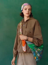  90cm Brand Twill Silk Square Scarf Belt Print Women Hem Shawl Luxury Hijab Scarf Design Bandana Hand Rolled Hem Head Scarves 