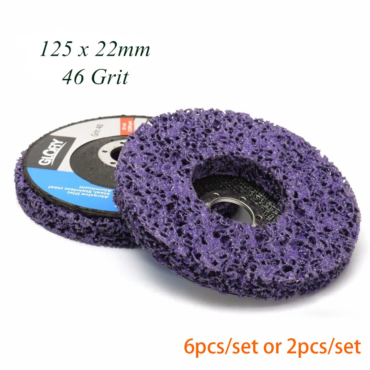 

125mm Poly Strip Disc Abrasive Wheel Paint Rust Remover Clean Grinding Wheels for Motorcycles Durable Angle Grinder Car 6/2pcs