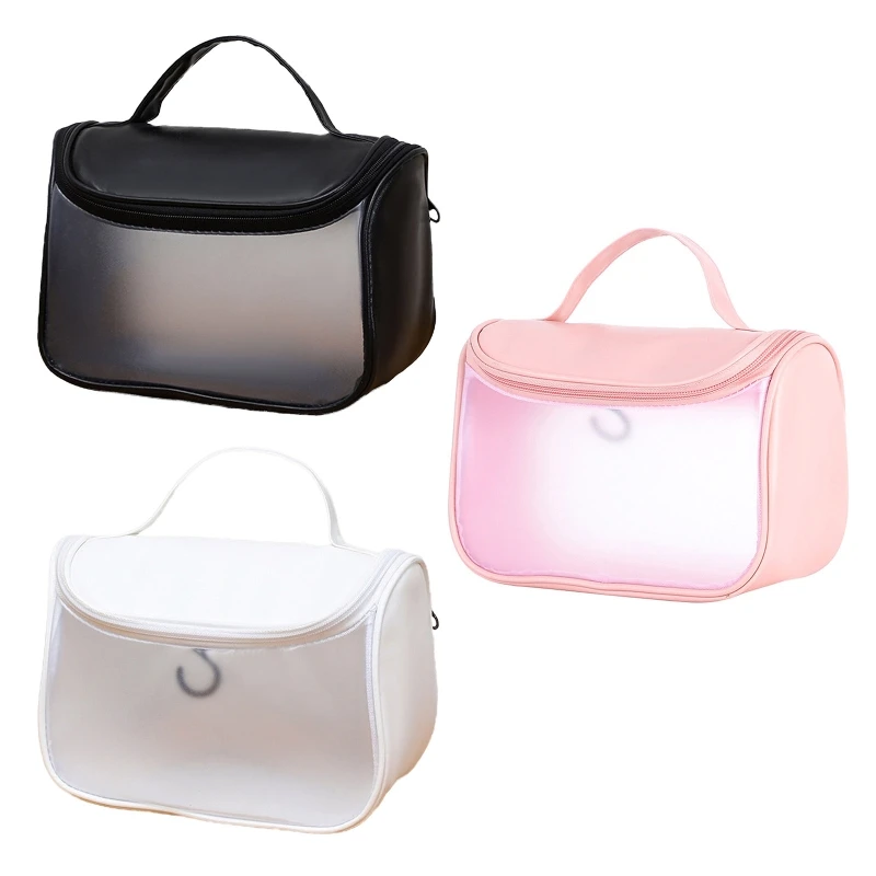 

Large Clear Travel Toiletries Bag Waterproof Clear- Plastic Cosmetic Makeup Bag