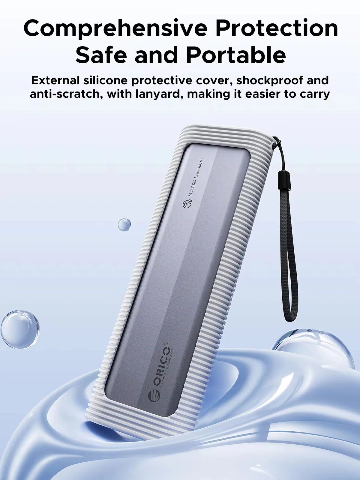 ORICO M.2 NVMe SATA SSD Enclosure USB External 10Gbps M.2 NVMe to USB Adapter Support UASP For PCIe and SATA SSD Tool-Free