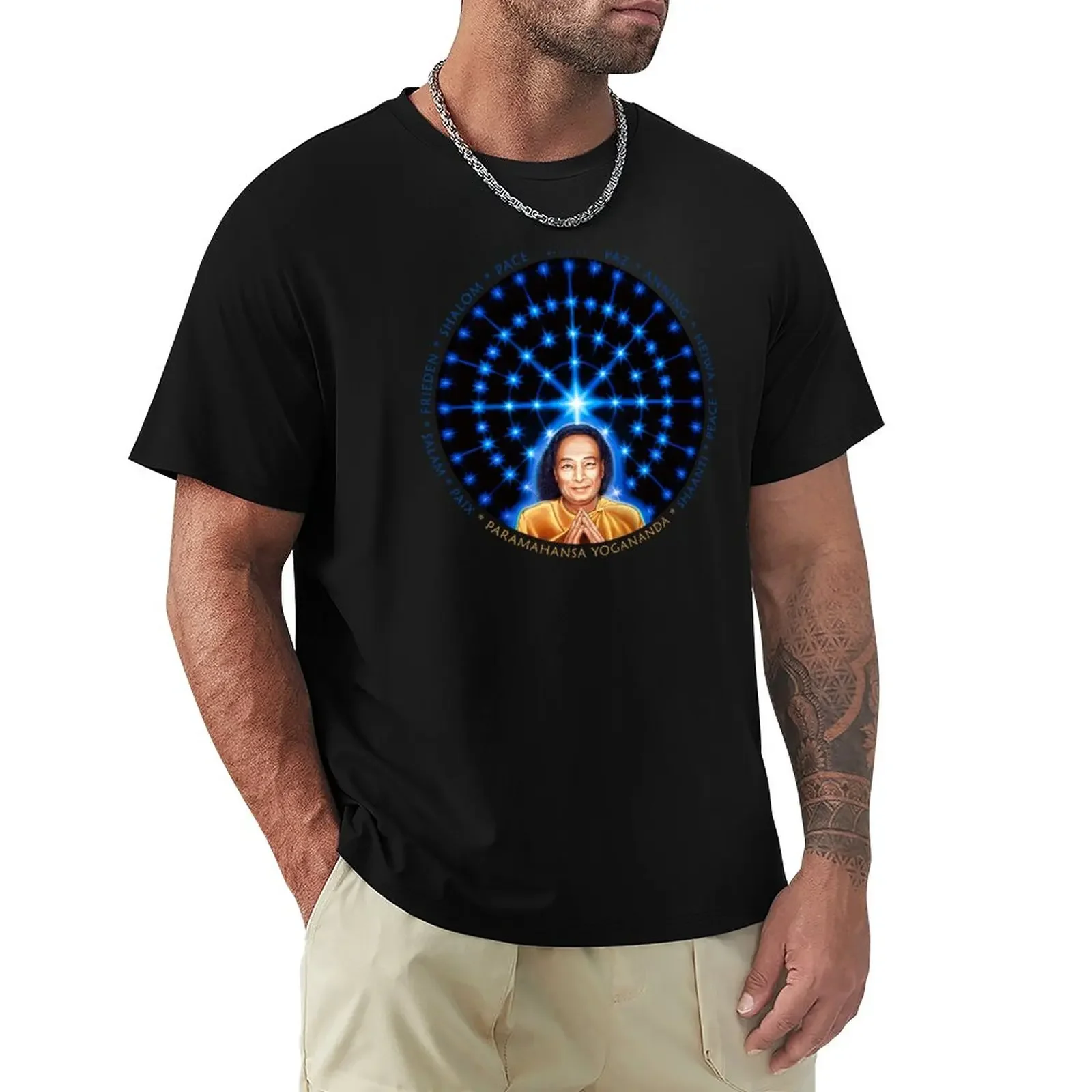 

Paramahansa Yogananda PEACE T-Shirt oversized customizeds plain white t shirts men