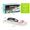 2.4G RC Boat 30KM/H 4CH High Speed Remote Control Ship Boat Rowing Waterproof Capsize Reset RC Racing Boat Speedboat Boy toy 5