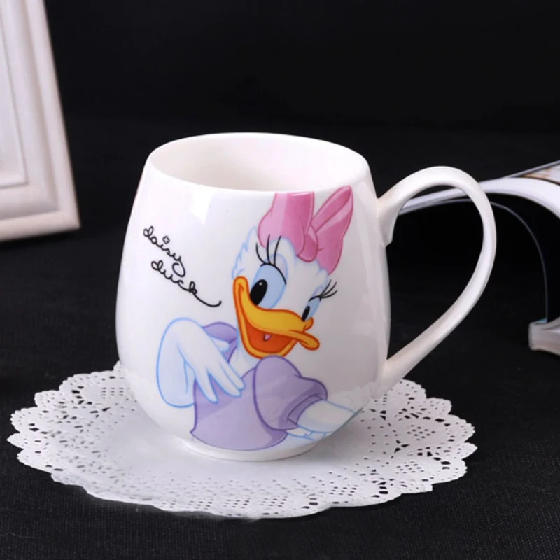 Disney Ceramic Mug Mickey Minnie Mouse Cartoon Milk Mugs Men Women Home  Drinking Cup Donald Duck Cute Coffee Mug Kids Water Cup - AliExpress