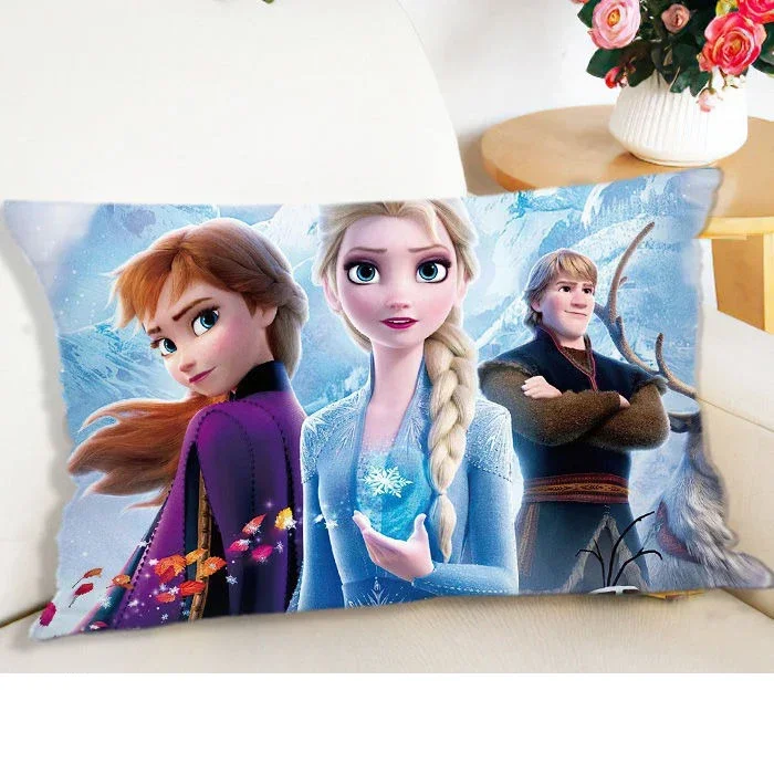 Disney Frozen Princess Pillowcase Elsa Anna Princess Pillowcase Home Living Room Sofa Room Decoration Children Gift 3