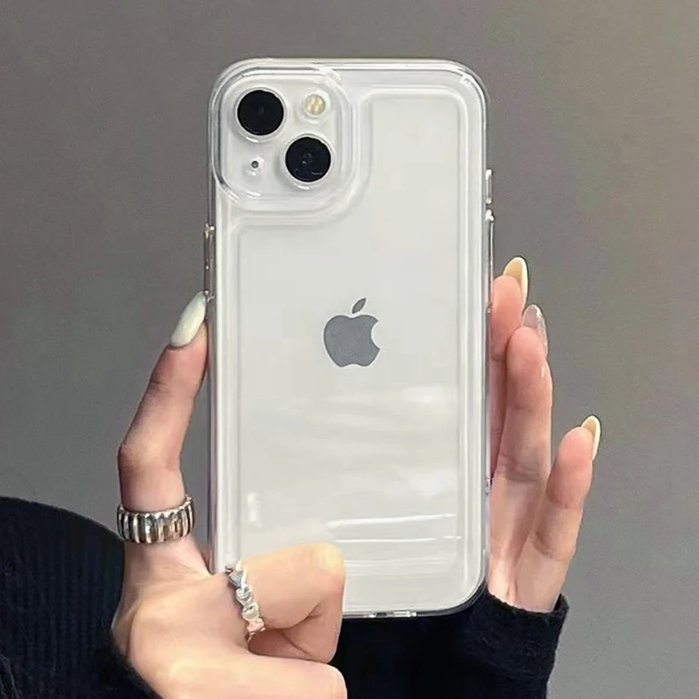 Sleek Transparent Silicone Protective Phone Case