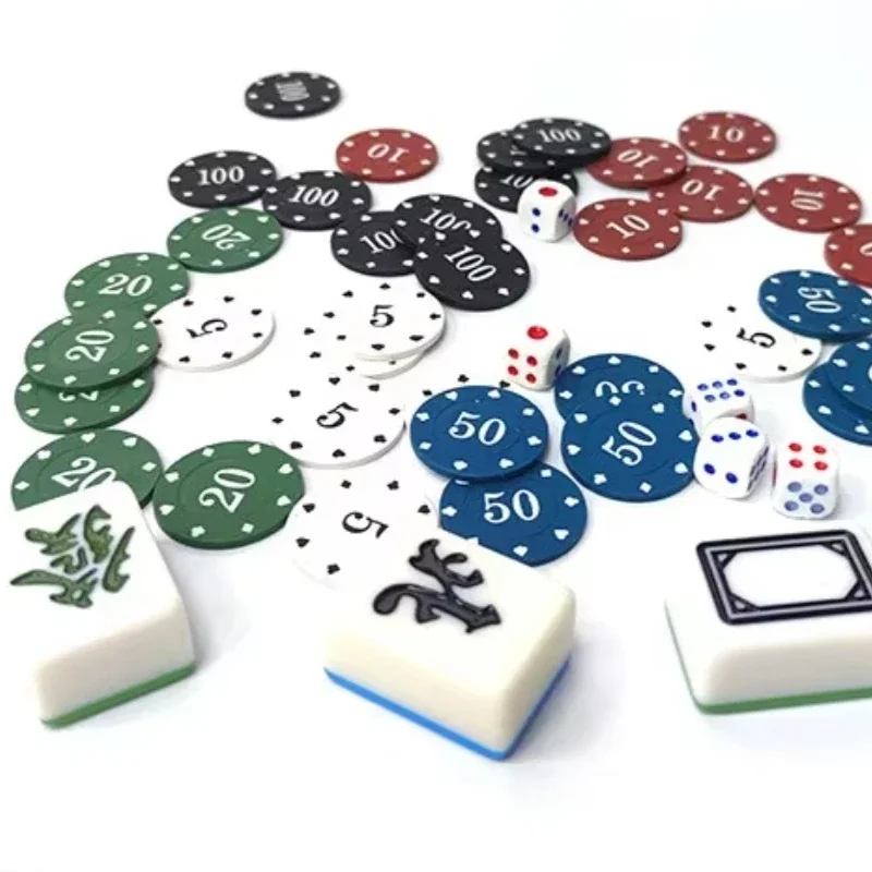 100PCS Poker Chip Set with Organizer for Texas Hold&rsquo;em Blackjack Boardroom Recreation Entertainment Poker Accessories poker chips