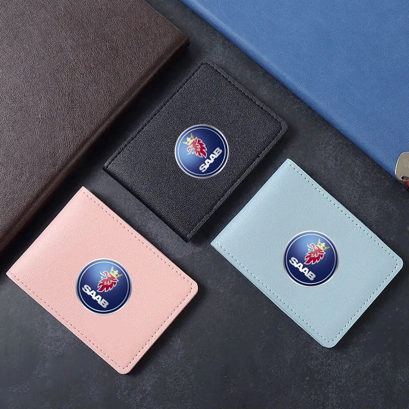 Auto Pu Driving Document Case Porta Carte Di Credito Per Saab Scania 95 93 9000 900 9-7 600 99 9-X 97X Turbo X Monster 9-2X Gt750