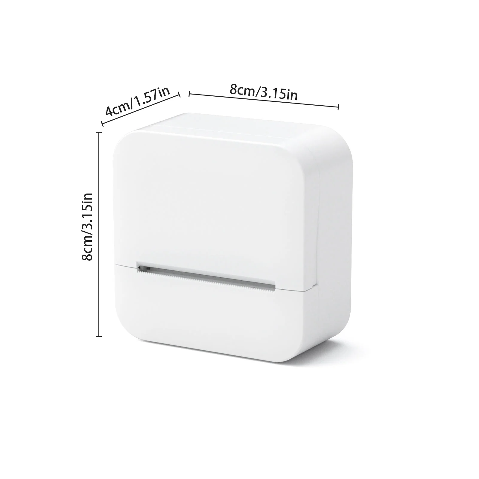 【New】Bluetooth Thermal Label Printer 57mm Instant Sticker Printer for IOS for Android Wireless Connect Support Memo Notes Lists