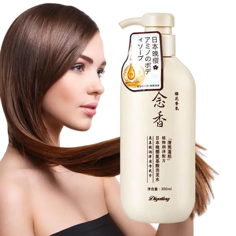 

300ml Sakura Amino Acid Fragrant Japanese Evening Shampoo Hair Conditioner And Se Hair Shampoo Bath Lotion Shampoo