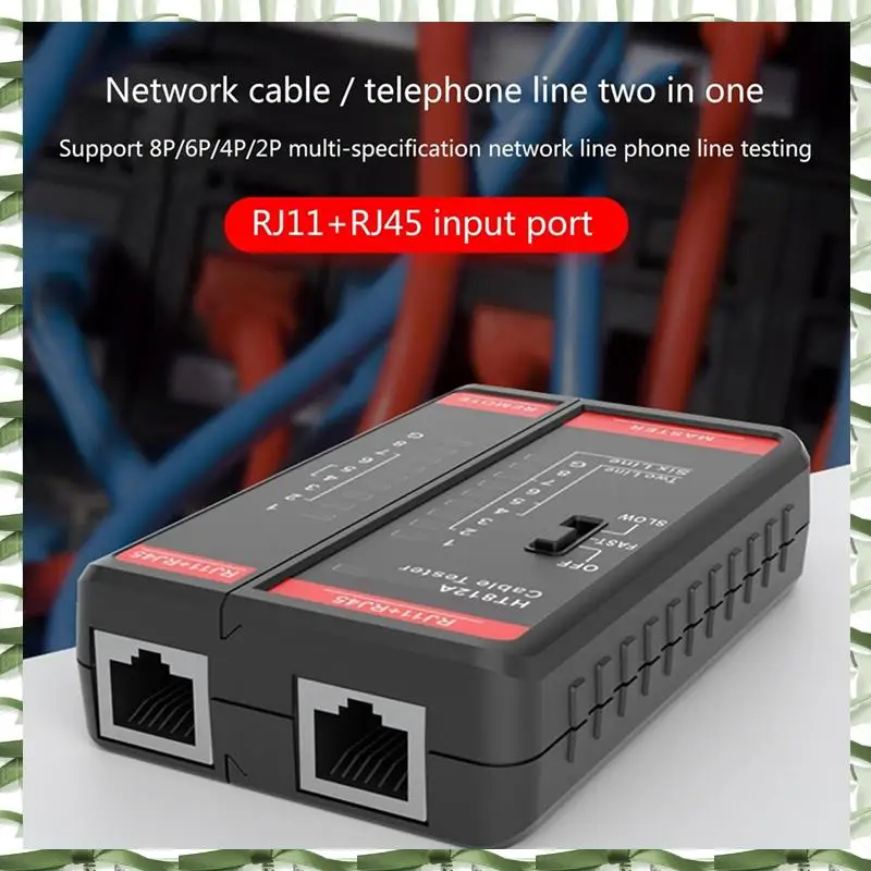 Professional Tool Wire Telephone Line Test Meter HT812A Cable Tester Line Finder RJ11 RJ45 Cable Toner Finder Tool