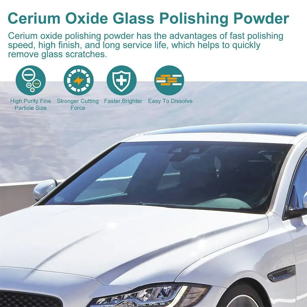 120g Cerium Oxide Glass Scratch Remover Professional Glass Polishing Compound Windshield Car Accessories