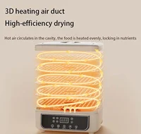 Déshydrateur alimentaire domestique 5 couches pour fruits et légumes, machine de lyophilisation avec température réglable et contrôle tactile 2