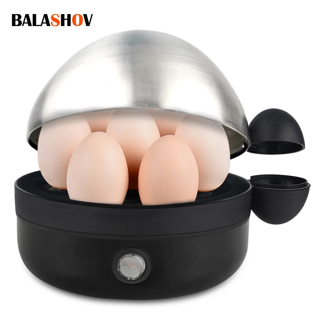 360W Electric Egg Boiler 7 Eggs Steamer Multifunctional Cooker with Auto Shut Off for Omelet Soft Medium and Hard Boiled Eggs EU 1