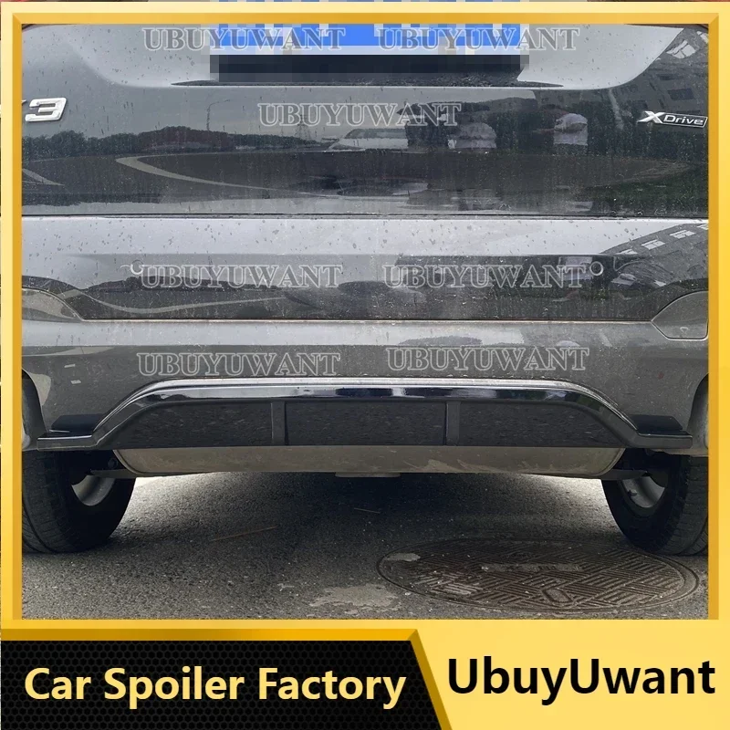 

NEW High Quality ABS Black & Carbon Fiber grain Rear Bumper Diffuser Protector Cover For BMW X3 G01 G08 2018 2019 2020 2021