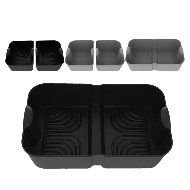 

Silicone Air Fryer Oven Baking Tray Pizza Fried Chicken Airfryer Silicone Basket Liners Non-Stick Airfryer Pan Liner Air Fryers