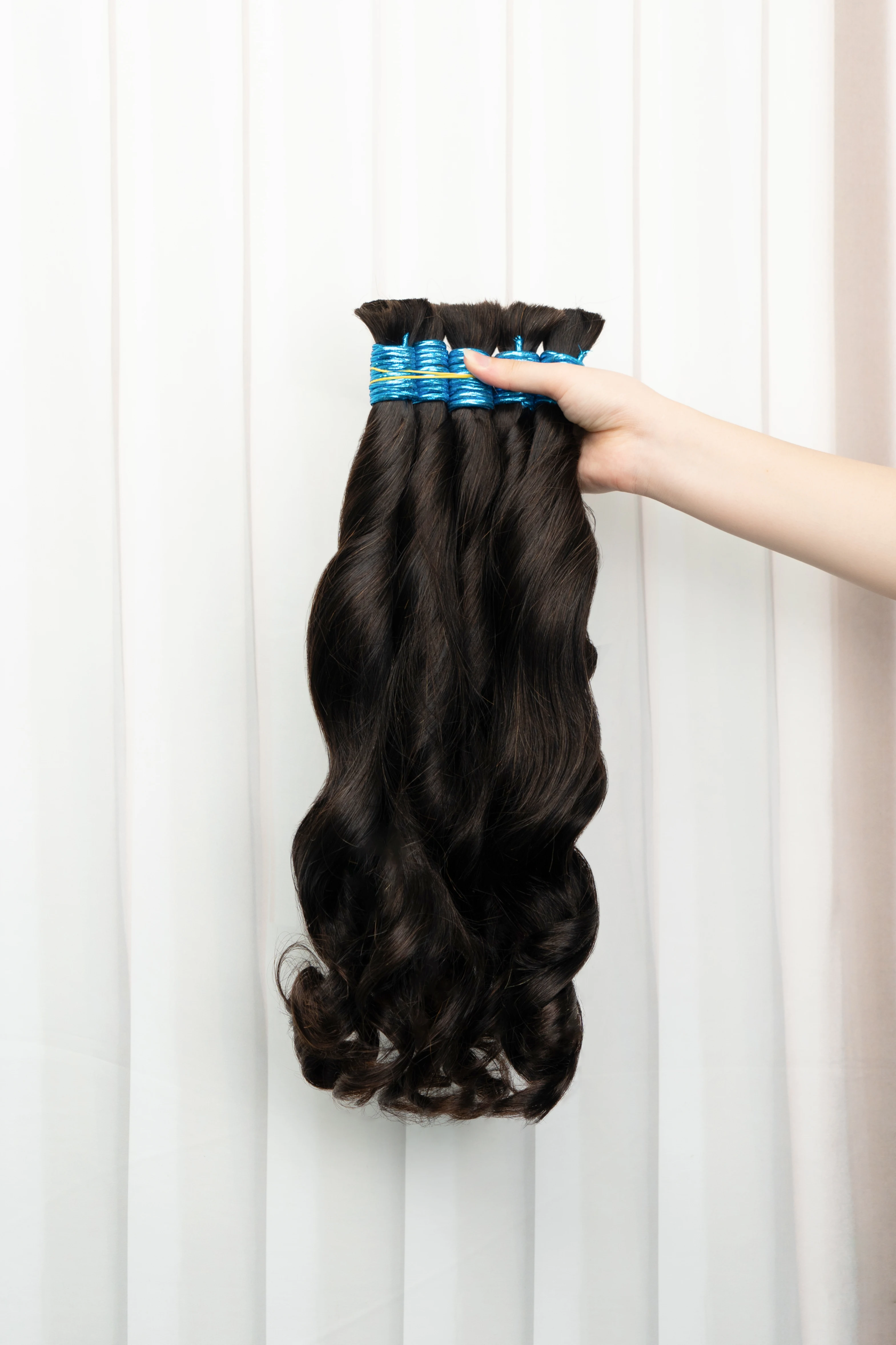 Virgin Curly Bulk Hair Extensions For Boho Braids Human Braiding Bulk No Weft 10A 50g 100g 300g Italian Curl Deep Wave