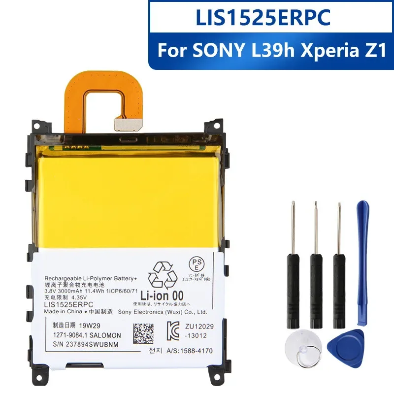 Новый Сменный аккумулятор для телефона SONY L39h Xperia Z1 Honami SO-01F C6902 C6903 LIS1525ERPC аккумулятор 3000 мАч