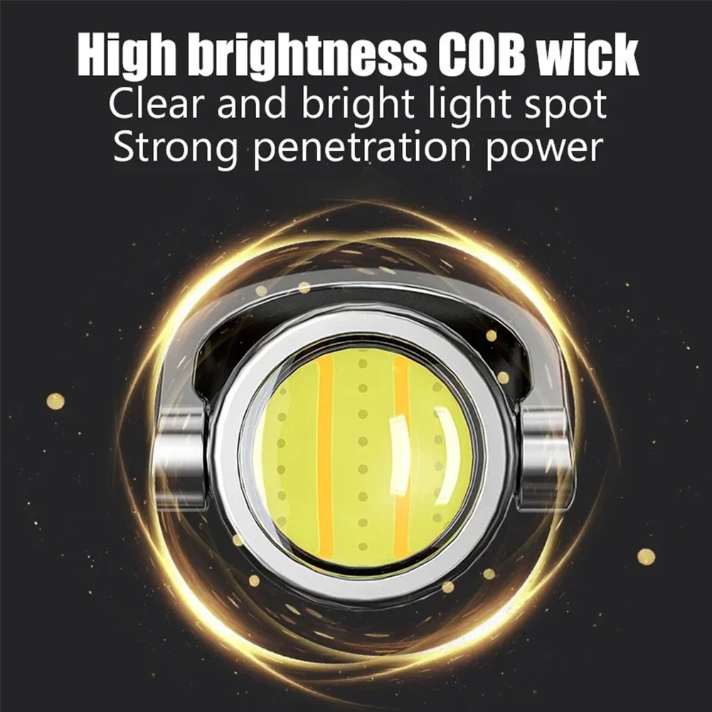 COB LED Keychain Flashlight Multifunctional Portable Keychain Torch Ultralight Camping Flashlight for Outdoor Emergency