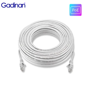 Gadinan 야외 방수 LAN 케이블 와이어, CCTV POE IP 카메라용, 이더넷 네트워크, RJ45 cat5 패치, 10m, 20m, 30m, 50m