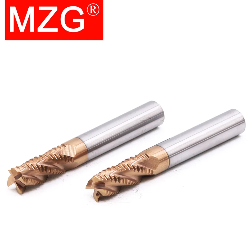 MZG 3 4 フルート HRC55 荒エンドミル超硬ソリッドフライス
