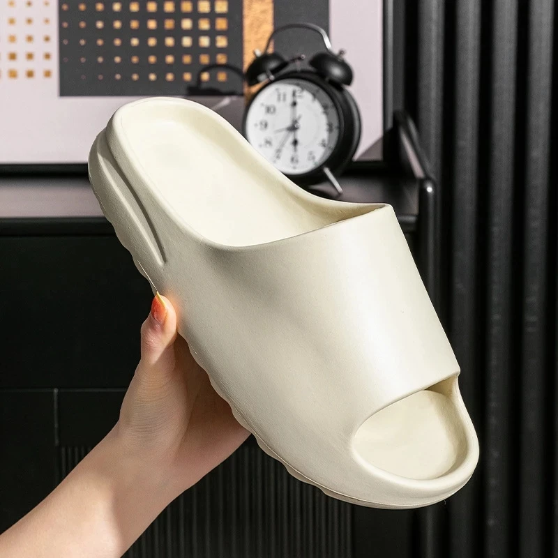 Home Women Thick Bottom Slippers Platform Chunky Heel Living Room Bathroom Slides Non Slip Trend Designer Shoes Ladies Female