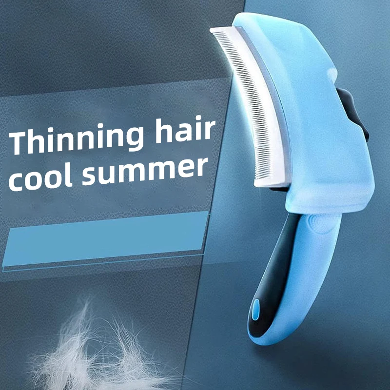 HOOPET Cat Comb Hair Removal Pet Cats Hair Loss Thinning Special Cleaner Dog Combs Hair Brush Hair Get Rid of Floating Hair 4