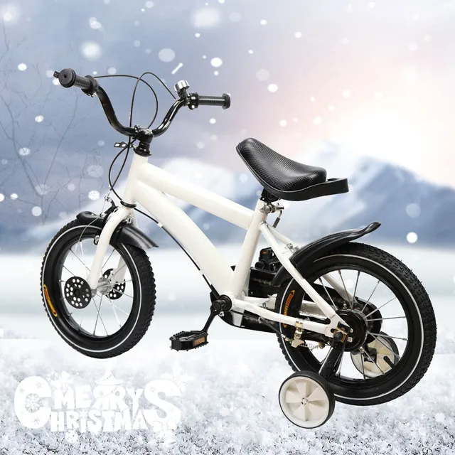 Vélo d'entraînement pour enfants de 14 po avec frein à main et roues amovibles 1