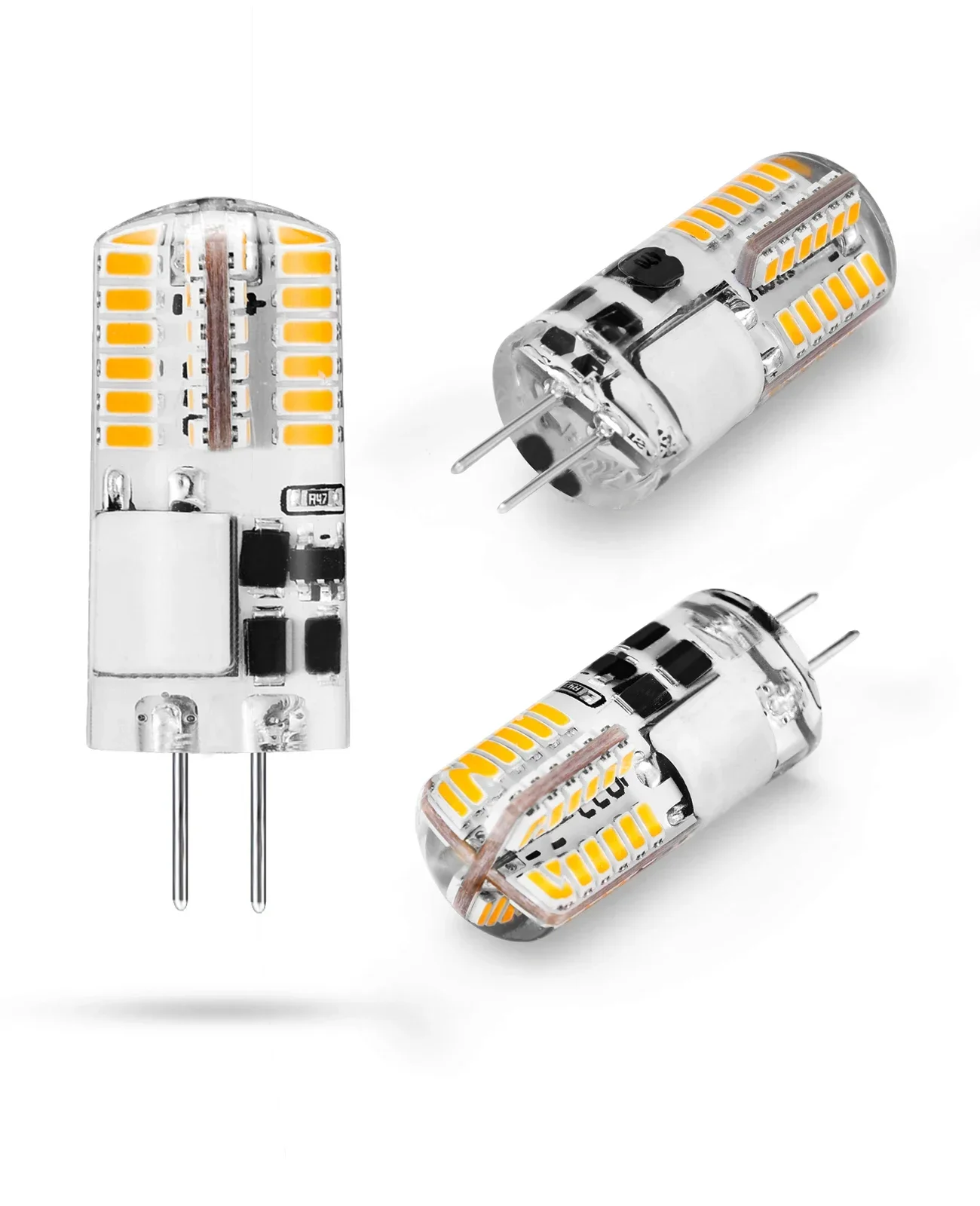 10 Pack G4 LED Bulb 12V AC/DC G4 LED Lamp JC Bi-Pin Base 3W Bulb Equivalent 20W-30W T3 Halogen Led Light No Flicker