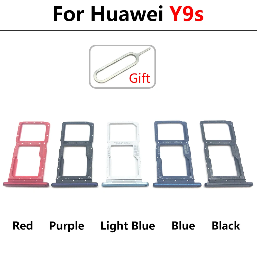 

10 шт., слот для SIM-карты Huawei Y6S, Y7A, Y9S