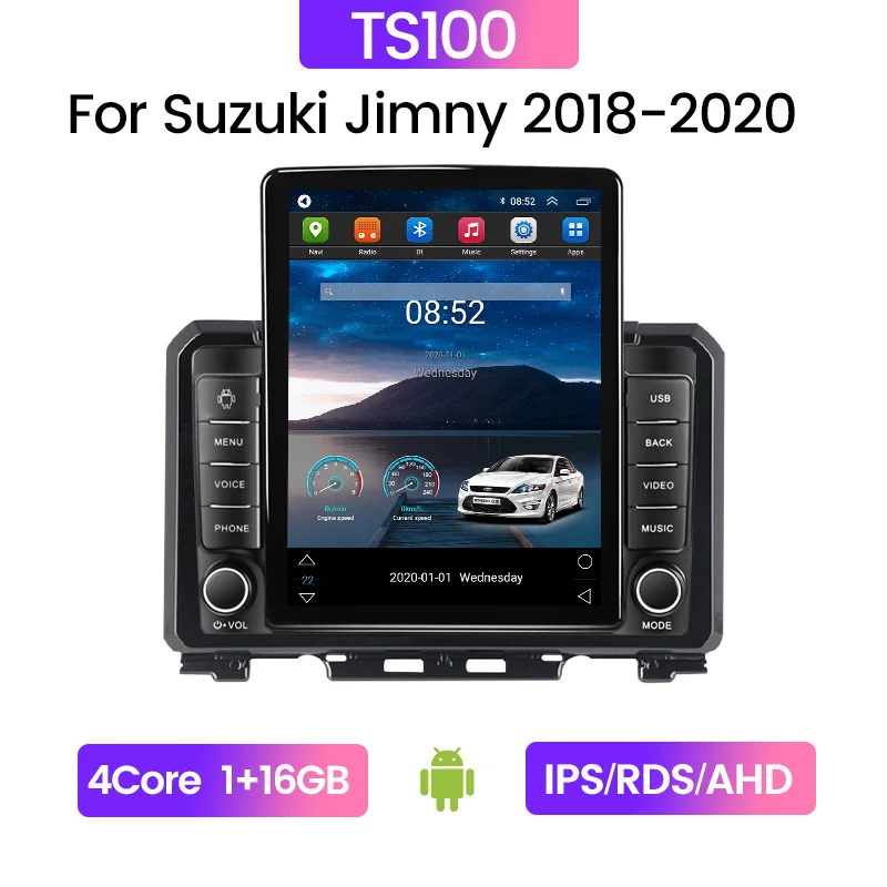 新品】スズキジムニー JB64 Androidナビ CarPlay・Android auto