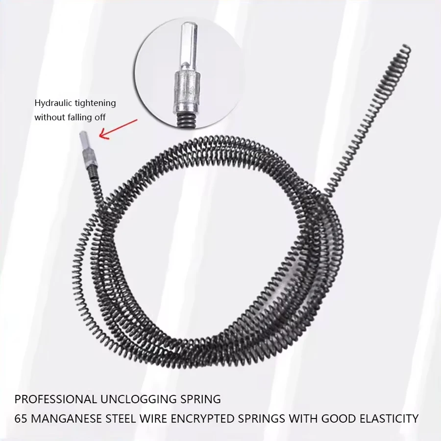 Drain Clog Remover Spring Pipe Dredging Tool for Shower Sewer Sewer Blockage
