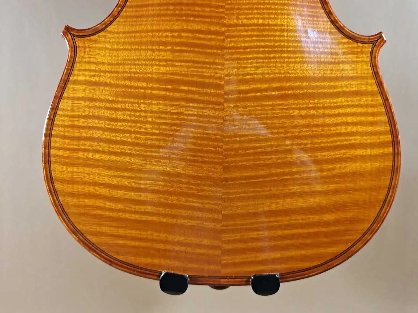 Master Tone ! Italy Top Oil Varnish! Fully hand painted ！4/4 Handmade golden yellow Violin musical instrument free case bow