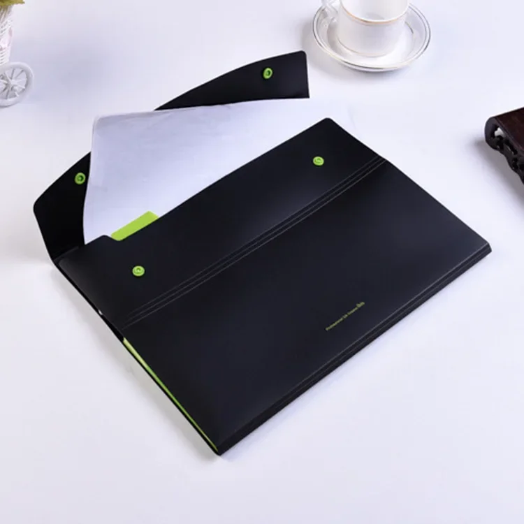 A4 Plastic Accordion File Folder Large Capacity Student Test Paper Organizer Storage Bag Document Bag