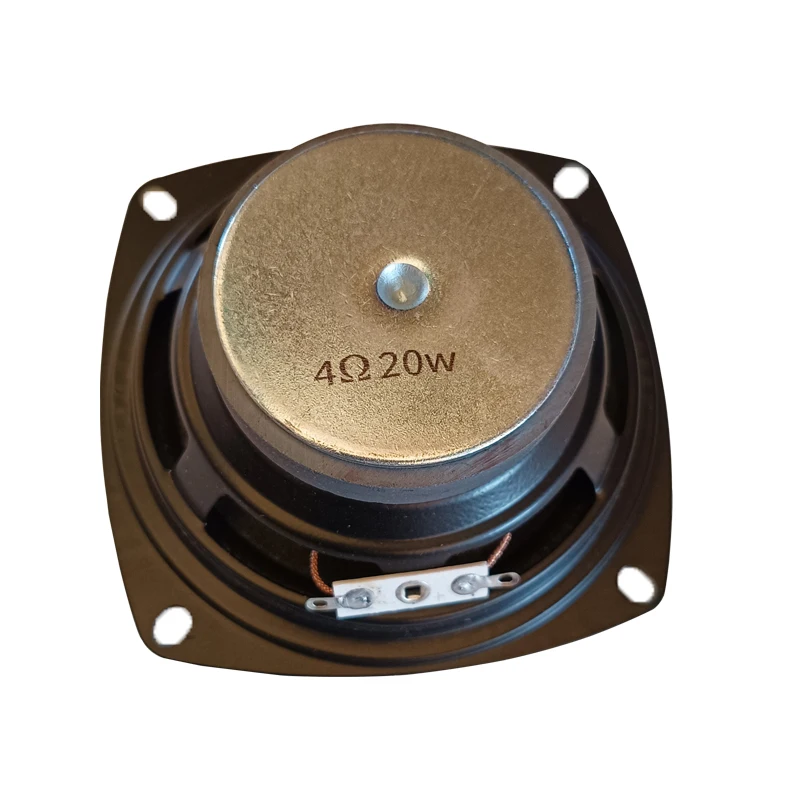 2 Altavoces De Repuesto Cuadrados 5W 4 Ohmios | 52 Mm | Rango Completo | Laterales De Goma | Para Equipos De Sonido Y Proyectos DIY