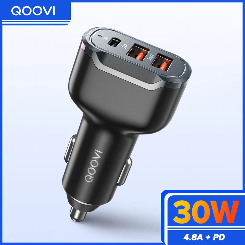 30W PD USB C Car Charger Quick Charge 4.0 3.0 QC4.0 QC3.0 Phone Charger